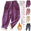 あったかパンツ 裏起毛 防寒パンツ ロングパンツ コーデュロイ サルエルパンツ 暖かい 通園 通学 お出かけ