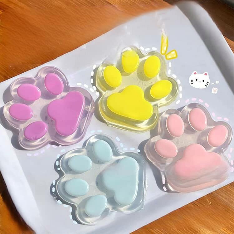 スクイーズ 肉球 2点セット 極大 14cm 大きい 肉球 スクイーズ おもちゃ ぷにぷに ...