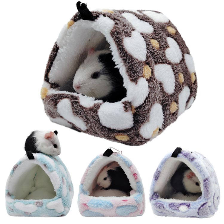 小型ペット 寝袋 小動物用 ハンモック 寝具 昼寝 もこもこ あったか ハリネズミ ハ...