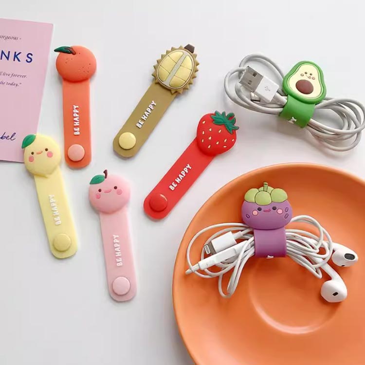 送料無料 ケーブルバンド 2本セット ケーブルクリップ ケーブル 整理 まとめる コード 収納 シリコン ケーブルタイ かわいい 文房具 イヤホン スマホ ケーブルホルダー ケーブルバイト イヤホンクリップ USB コード 収納