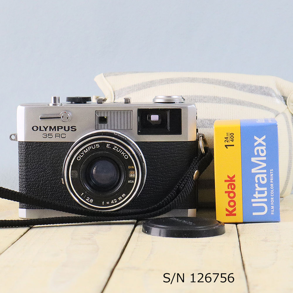 【整備済】【保証付 】 オリンパス OLYMPUS 35 RC S/N 126756（ケース フイルム付セット） フィルムカメラ フイルムカメラ 【中古】