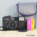 【整備済】【保証付 】 コニカ KONICA C35 EF S/N 259964（ケース フイルム付セット） フィルムカメラ フイルムカメラ 【中古】