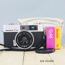 【整備済】【保証付 】　コニカ　KONICA C35　初期型　S/N 351955（ケース・フイルム付セット）　フィルムカメラ　フイルムカメラ　【中古】