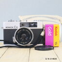 　コニカ　KONICA C35　初期型　S/N 314920（ケース・フイルム付セット）　フィルムカメラ　フイルムカメラ　