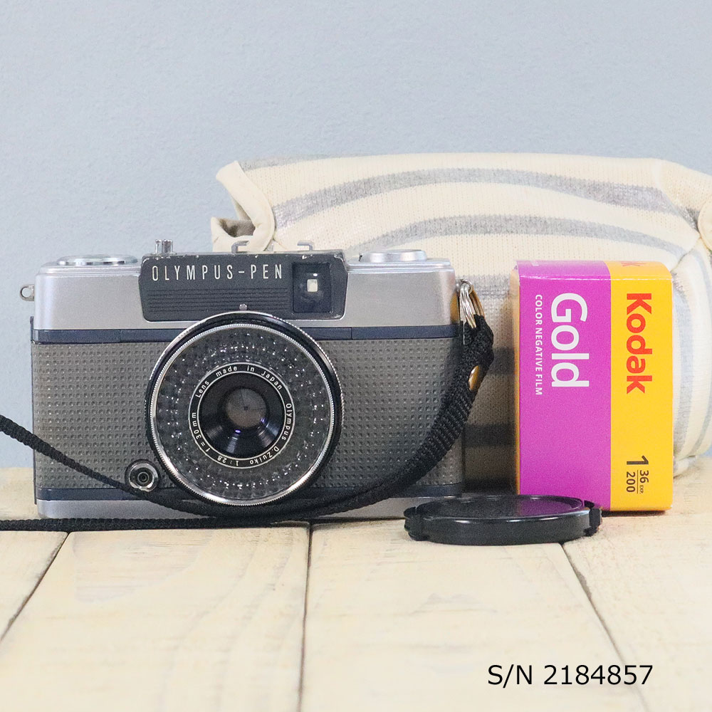 【整備済】【保証付 】 オリンパス OLYMPUS PEN EES-2 S/N 2184857（ケース フイルム付セット） フィルムカメラ フイルムカメラ 【中古】