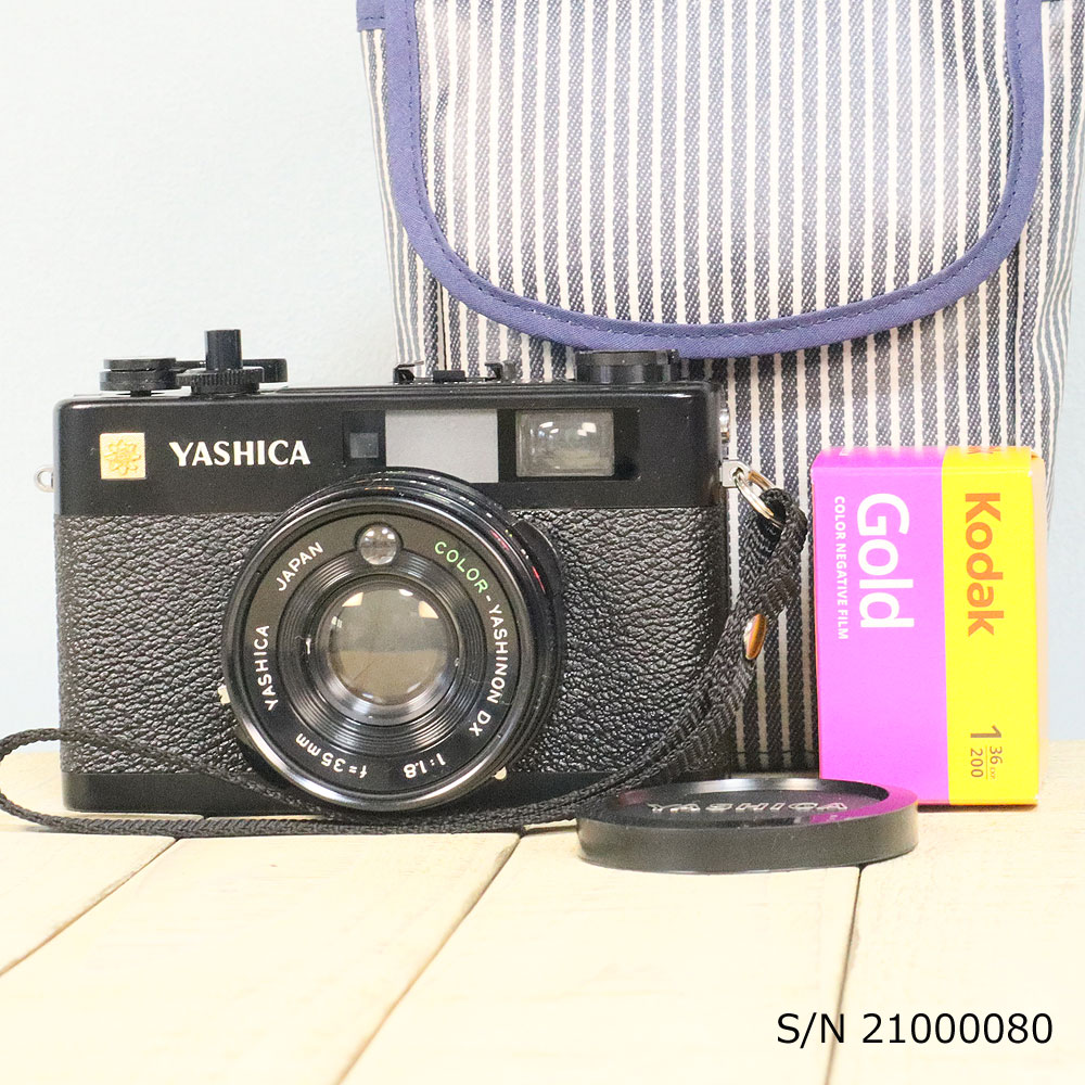 【整備済】【保証付 】 ヤシカ YASHICA ELECTRO 35CC S/N 21000080（ケース フイルム付セット） フィルムカメラ フイルムカメラ 【中古】