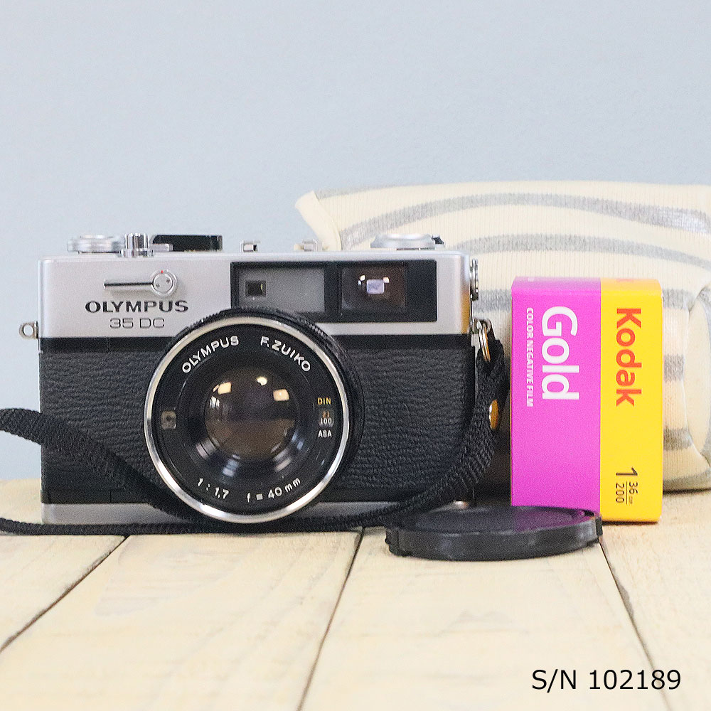 【整備済】【保証付 】　オリンパス　OLYMPUS 35 DC　S/N 102189（ケース・フイルム付セット）　フィルムカメラ　フイルムカメラ　【中古】