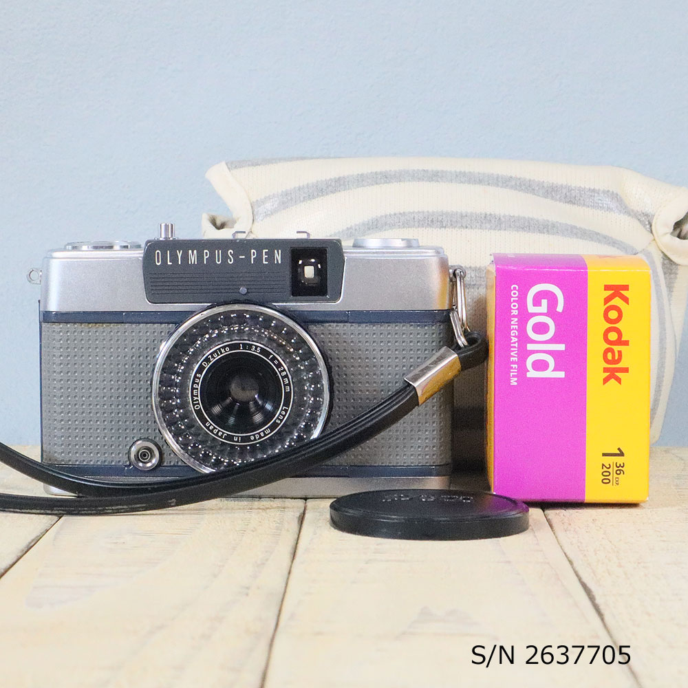 【整備済】【保証付 】　オリンパス　OLYMPUS PEN EE-2　S/N 2637705（フイルム付セット）　フィルムカメラ　フイルムカメラ　【中古】