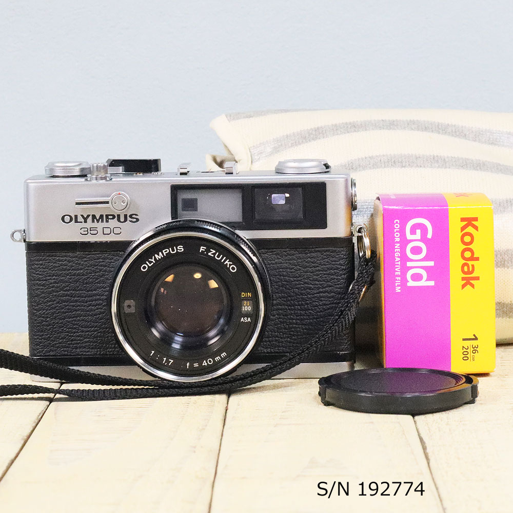 【整備済】【保証付 】 オリンパス OLYMPUS 35 DC S/N 192774 ケース・フイルム付セット フィルムカメラ フイルムカメラ 【中古】