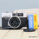 【整備済】【保証付 】 コニカ KONICA C35 Flashmatic S/N 960573(ケース・フイルム付セット) フィルムカメラ フイルムカメラ 【...