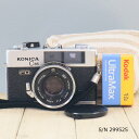 【整備済】【保証付 】 コニカ KONICA C35 FD S/N 299525(ケース・フイルム付セット) フィルムカメラ フイルムカメラ 【中古】