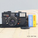 【整備済】【保証付 】 コニカ KONICA C35 EF S/N 1087780(ケース・フイルム付セット) フィルムカメラ フイルムカメラ 【中古】