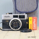 【整備済】【保証付 】 minolta HI-MATIC E S/N 708597(ケース・フイルム付セット) フィルムカメラ フイルムカメラ 【中古】
