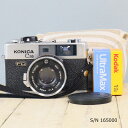 【整備済】【保証付 】 コニカ KONICA C35 FD S/N 165000(ケース・フイルム付セット) フィルムカメラ フイルムカメラ 【中古】|詳細画像