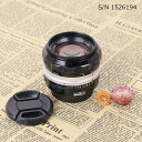 【保証付 】【中古】　オールドレンズ　Nikon NIKKOR-S.C Auto 50mm f1.4 ニコン Fマウント S/N 1526194　(ポーチ付)