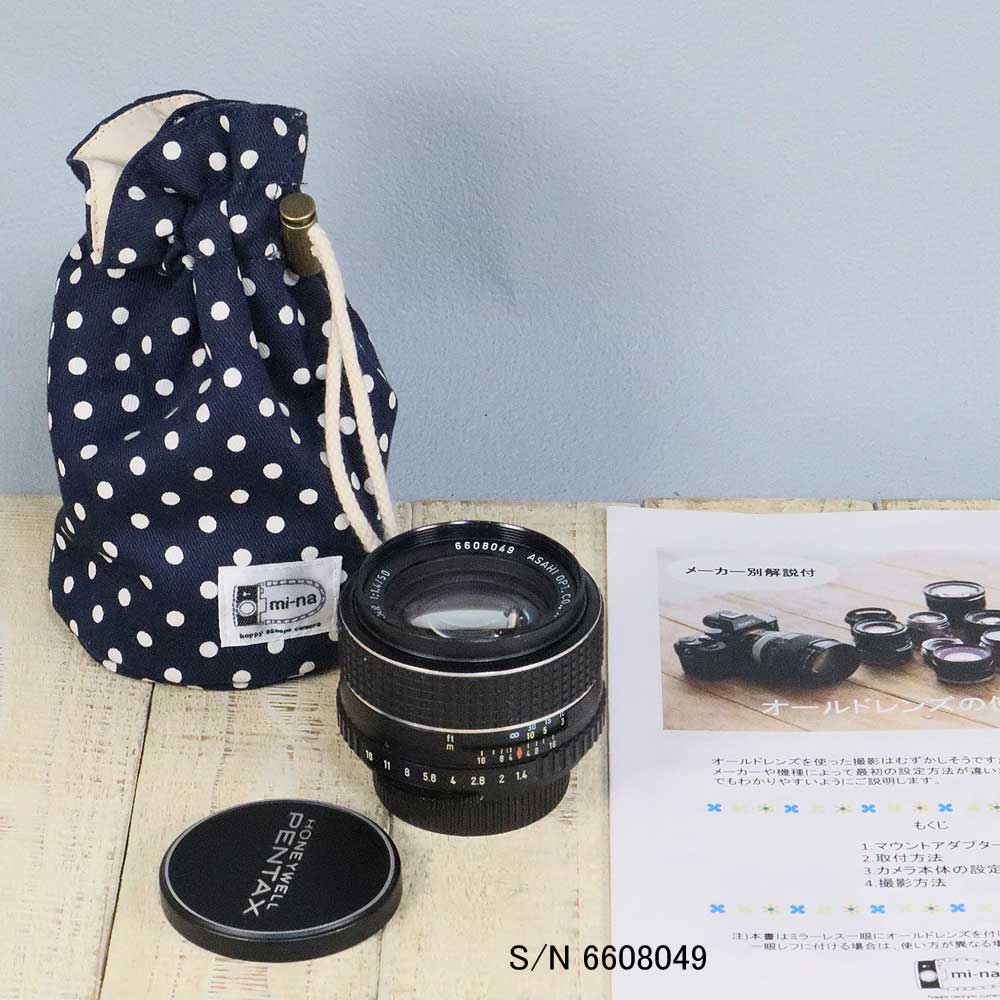 ���ݾ��� �ۡ���šۡ�������ɥ�󥺡��ڥ󥿥å��� PENTAX SMC TAKUMAR 50mm F1.4 M42�ޥ���� S/N 6608049��(�ݡ�����)