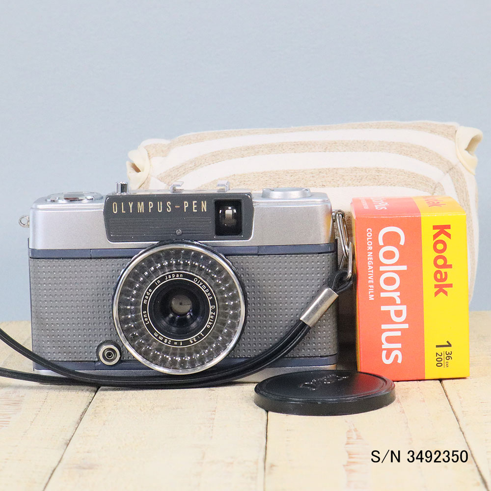 【整備済】【保証付 】　オリンパス　OLYMPUS PEN EE-2　S/N 3492350（ケース・フイルム付セット）　フ..