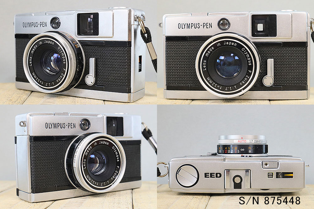 【整備済】【保証付 】　オリンパス　OLYMPUS PEN EED　S/N 875448（ケース・フイ...