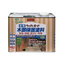 アウトレット品/木部保護塗料 ウッドデッキ 木部 防虫 防腐 防かび 水性塗料 水性ウッディガード 7L チーク