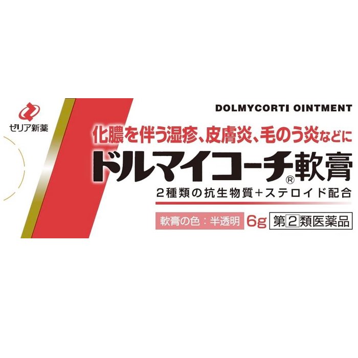 ドルマイコーチ軟膏 6g 化膿 虫刺され 皮膚炎 （指定第2類医薬品）