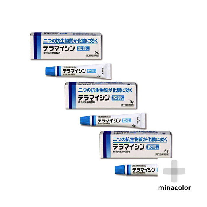 テラマイシン軟膏a 6g ×3個セット 非ステロイド 化膿した皮膚（第2類医薬品）のサムネイル