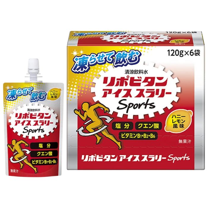 リポビタンアイススラリーSportsハニーレモン風味 120gx6袋