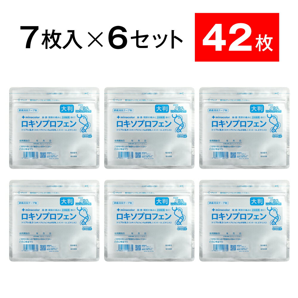 【第2類医薬品】ロキエフェクトLXテープα大判 7枚 ×6個セット