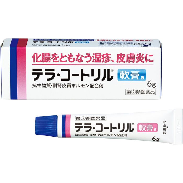 テラ・コートリル軟膏a 6g 処方薬と同じ成分 抗生物質配合 （指定第2類医薬品）