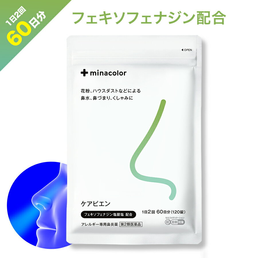 【第2類医薬品】アレルギー専用鼻炎薬 ケアビエン 120錠 