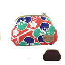 【柄画ワークス×un deux】帆布 ロウケツ かわいい おしゃれ ミセス ギフト プレゼント 母の日 がま口 ロウケツがま口6寸丸