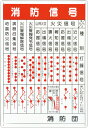 消防信号標識 「消防信号」 縦 サイズ:650×450 材質:鉄板製 【消火器】