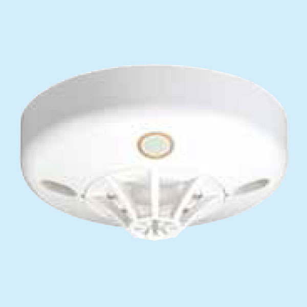 差動式スポット型感知器　2種　露出型　R-AT(R型自動試験機能付)　防水型　室外表示灯回路付　FDPJ210-DW-X　ノーミ製　自動火災報知設備