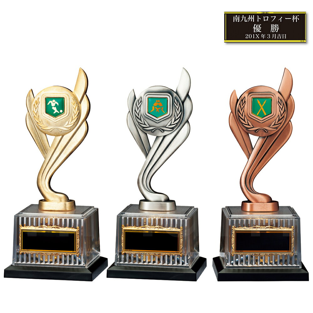 表彰ブロンズ BV4431 高さ23cm 重さ390g 金属製 【化粧箱入り】【レーザー彫刻名入れ無料】 南九州トロフィー