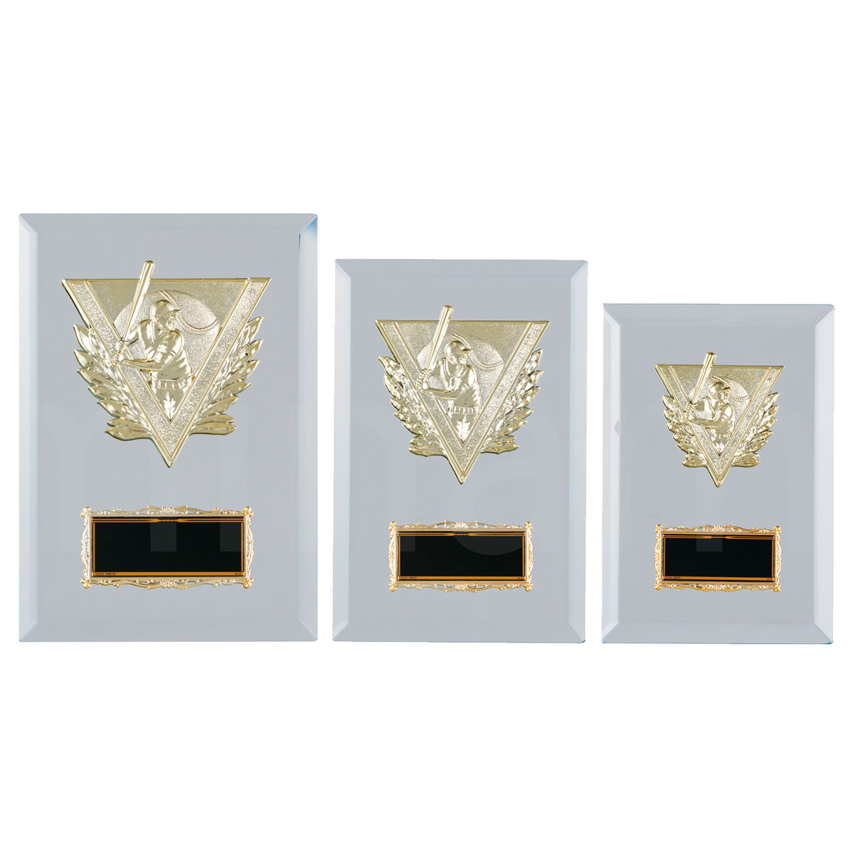 表彰楯 （野球） K5098 ミラー板 【化粧箱入り】【レーザー彫刻名入れ無料】 盾 南九州トロフィー