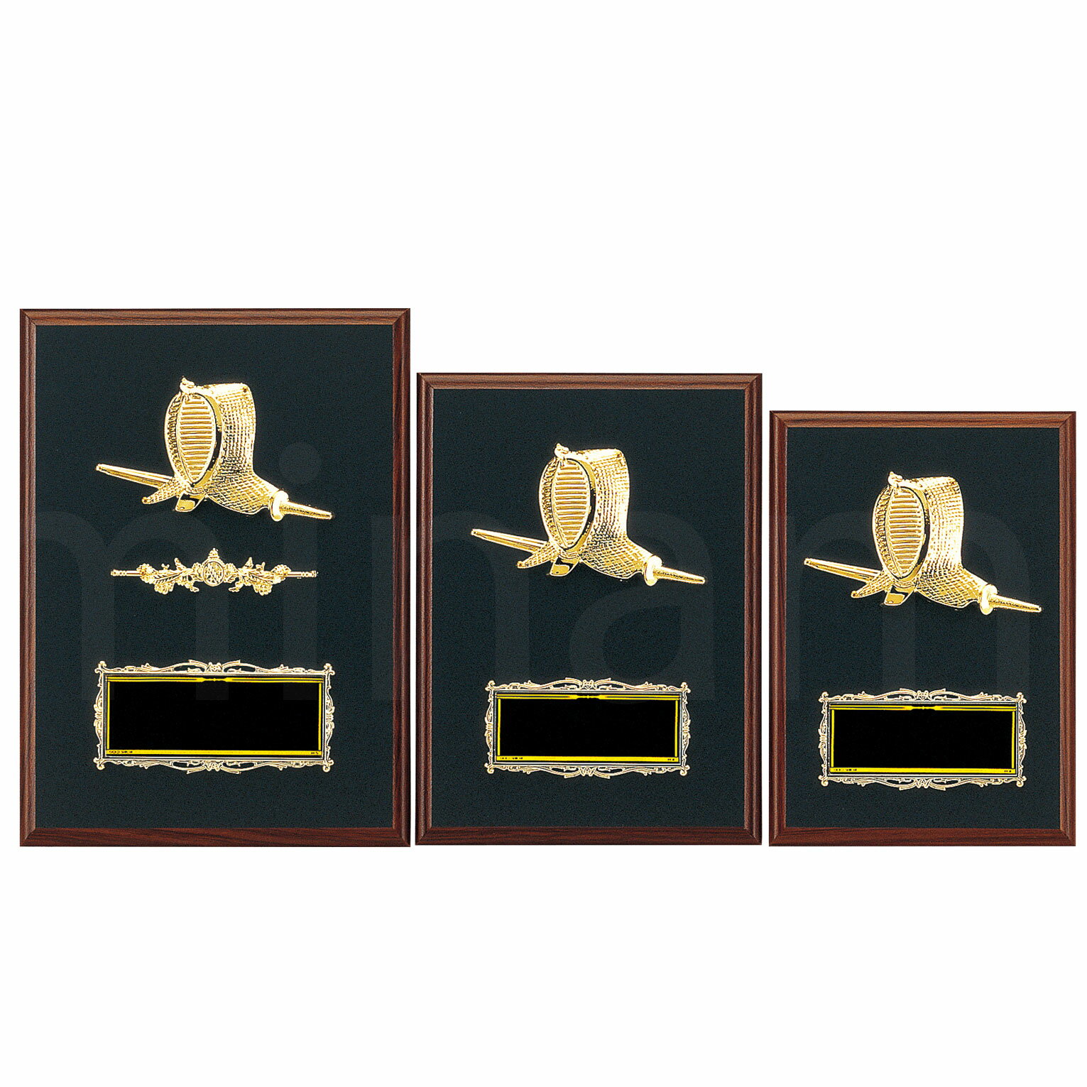 表彰楯 （剣道） K5129 木製圧縮材 【化粧箱入り】【レーザー彫刻名入れ無料】 南九州トロフィー