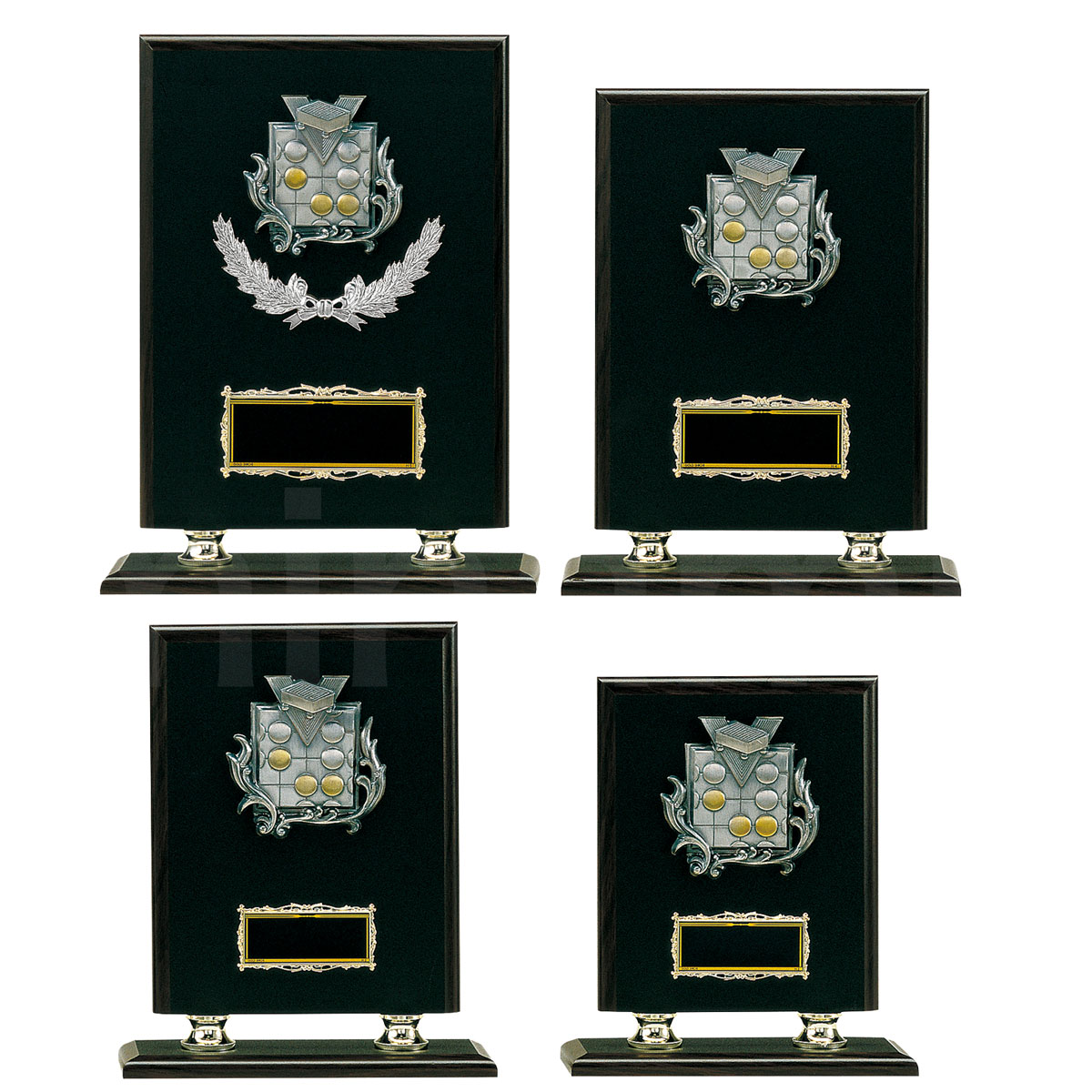 表彰楯 （囲碁） K5144 木製圧縮材 アンチ金属レリーフ 【化粧箱入り】【レーザー彫刻名入れ無料】 盾 南九州トロフィー