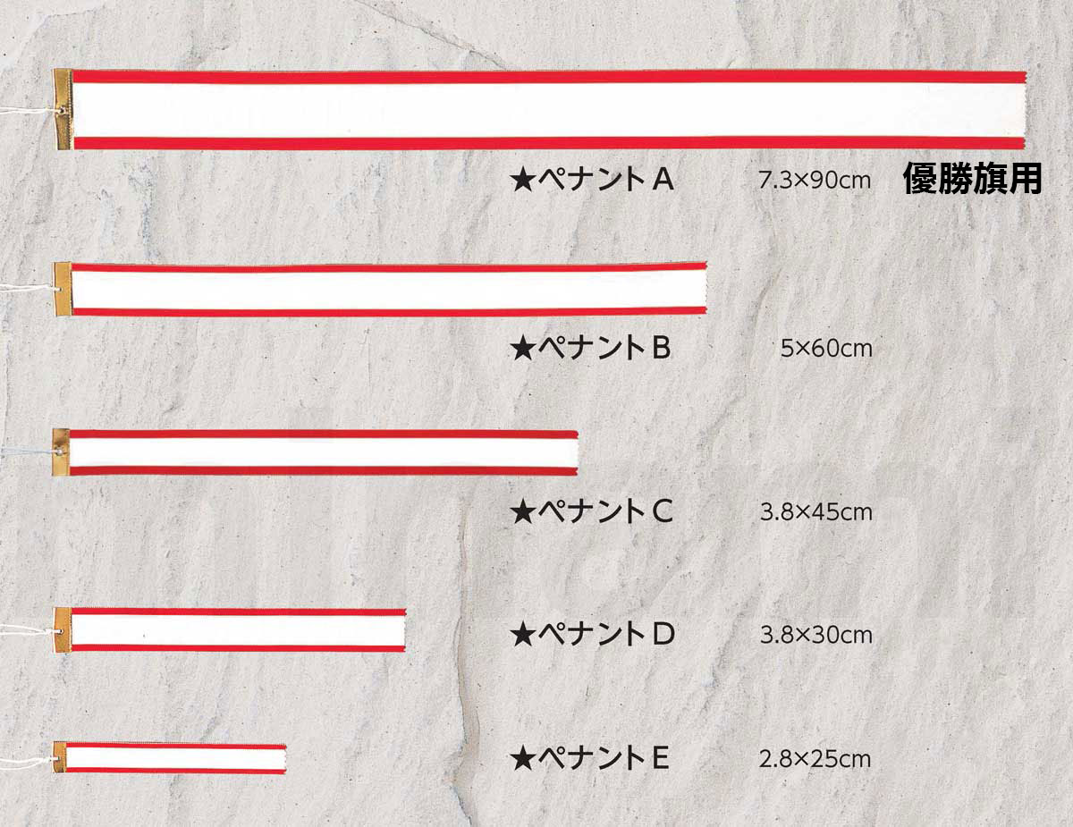 【セット】 紅白ペナント 優勝者を記録する ペナント リボン トロフィー 優勝カップ用 優勝旗用 ゴルフコンペ 南九州トロフィー 2