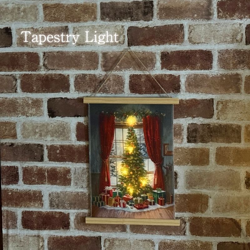 クリスマス ツリー タペストリーライト イルミネーション インテリア 装飾 壁掛け 北欧風 おしゃれ ウ..