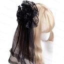 h10#ロリータ 髪飾り 当日発送 訳あり商品 ローズヘアクリップ レース レディース ゴスロリ コスプレ 仮装 ヘアアクセサリー 萌え メイドカフェ ヘッドド...