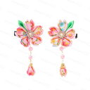 h136# 髪飾り 成人式 当日発送 1個 10color ヘアクリップ 七五三 花 卒業式 結婚式 浴衣 キッズ 子供 ヘアアクセサリー 和装 花 和風 和服...