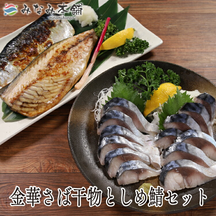 送料無料 産地直送 金華山さばセット サバの干物半身4枚 〆さば半身2枚 鯖 サバ