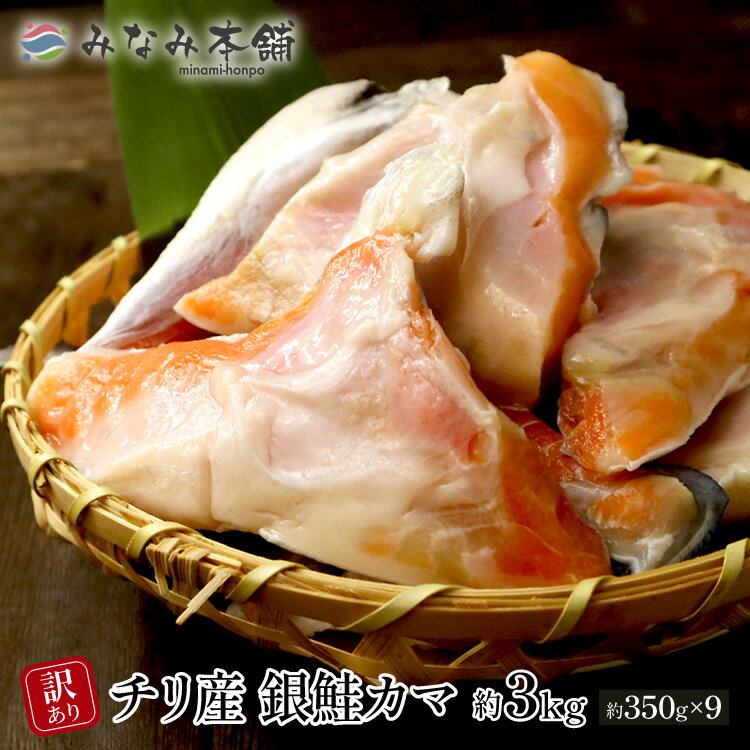 鮭 カマ 訳あり 銀鮭 カマ 切り落とし メガ盛り3kg 訳アリ サケ お試し 送料無料