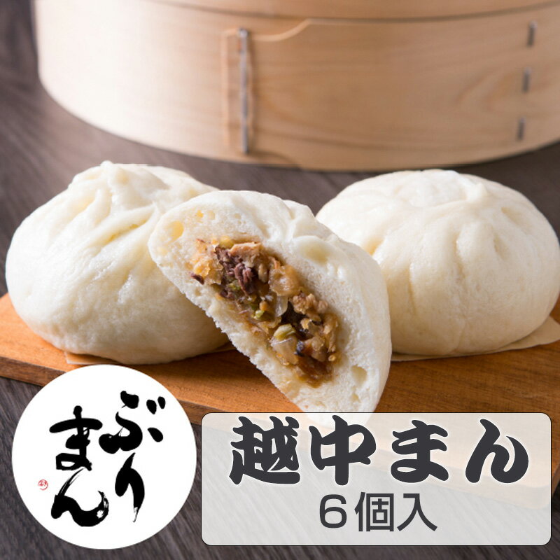お歳暮 越中まん ぶりまん6個 山義 やまよし 越中まん本舗 肉まん のし対応可 冬ギフト