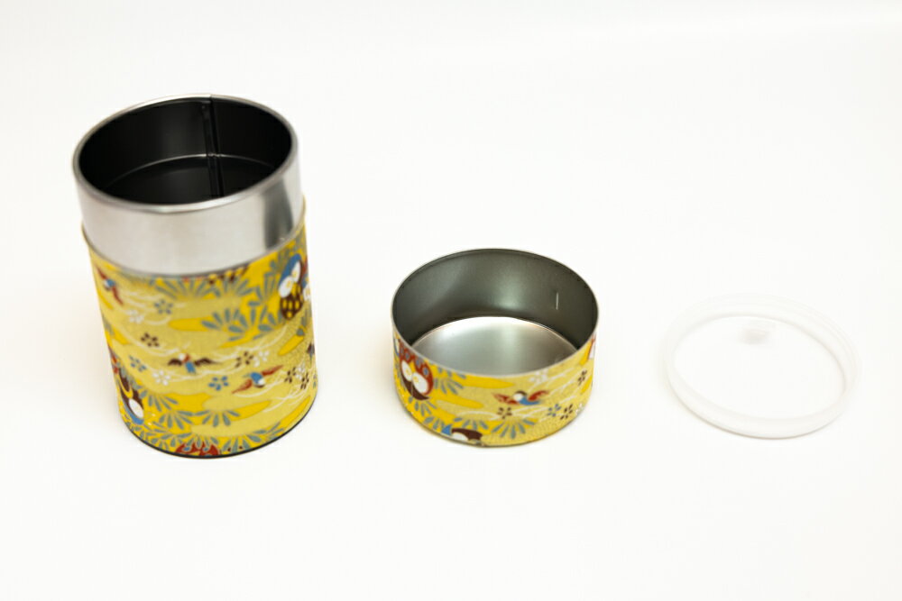 茶缶　和紙貼缶　100gサイズ宅配便商品との同時購入で送料無料 2