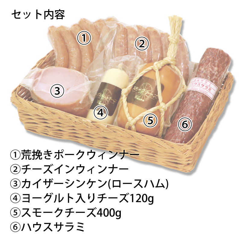 ＼牧場直送／ ［南ヶ丘牧場のハム・ソーセージセット］(ハム96)送料込 ギフト プレ...
