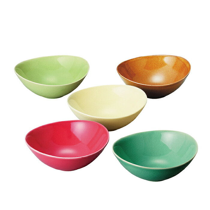 ★ギフト包装でお届け★「Ma couleur」マ・クルール ファイブボウルセット　ギフト プレゼント おしゃれ 磁器 セット 誕生日 お祝い 御礼 アースカラー キッチン 食器 食卓 和洋折衷 お家時間 パーティ 送料無料