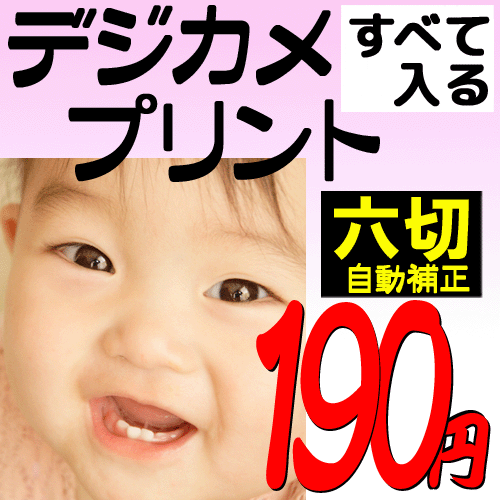 すべて入る六切サイズ自動補正仕上げ 切れない6Pサイズ デジカメ・スマホプリント