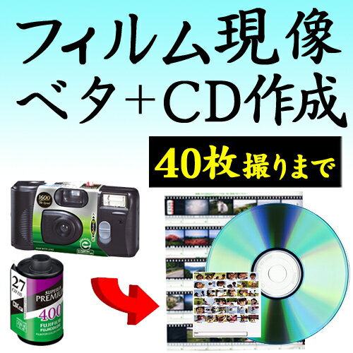 カラーフィルム現像+CDデータ化+ベタ焼き 40...の商品画像