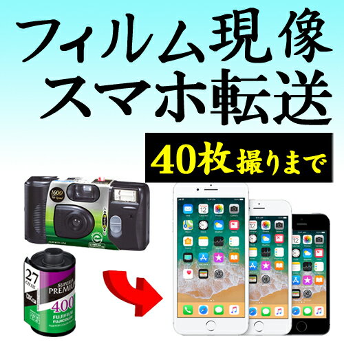 カラーフィルム現像+データ化 スマホ転送 40枚撮りまで対応 データダウンロードサービス インスタント..