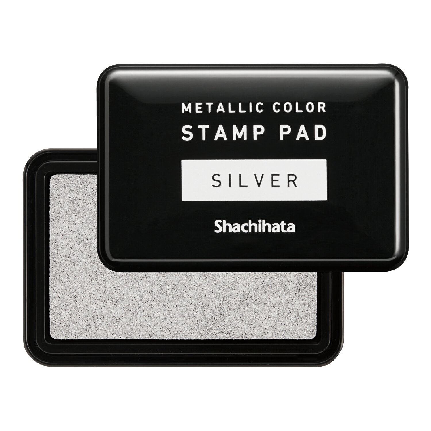 Rakuten - シャチハタ スタンプ台 メタリックカラー スタンプパッド シルバー HPM-2-S 4974052466021